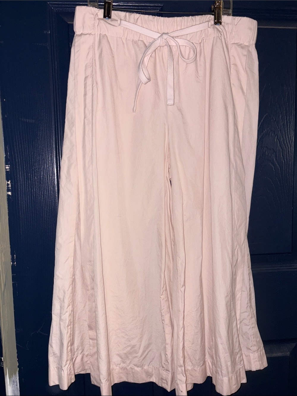 Vince Light Pink A-Line Drawstring Midi Skirt